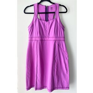 Title Nine Womens Athletic Dress 6 Purple Built In Bra Lightweight Hiking Pocket